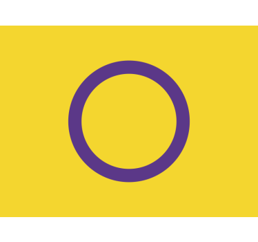 Sticker voiture drapeau intersexe - TenStickers