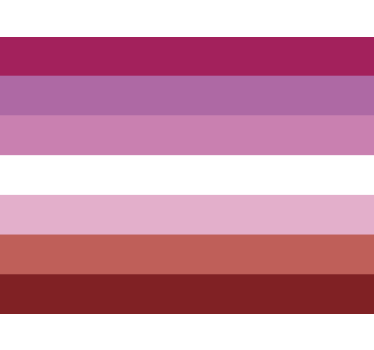 Sticker voiture drapeau lesbien - TenStickers