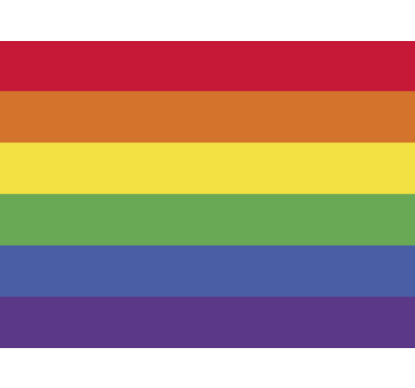 Sticker voiture drapeau lgbtq - TenStickers