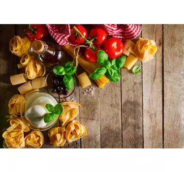 Sticker meuble ikea divers aliments - TenStickers