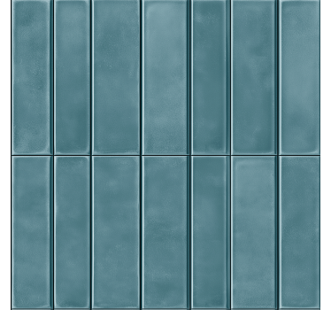 Sticker motif imitation carrelage bleu - TenStickers