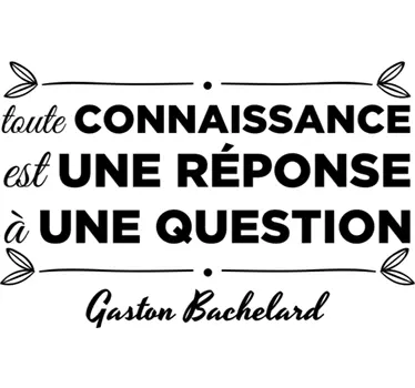 Sticker citation Bachelard - TenStickers