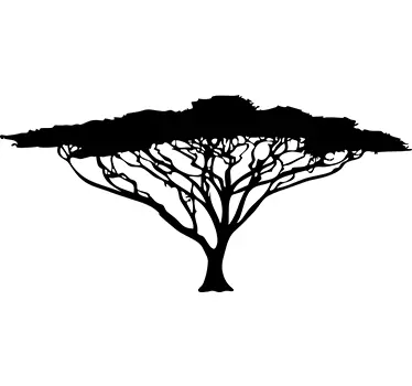 Sticker salon arbre africain - TenStickers