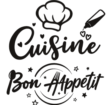 Sticker restaurant cuisine bon appétit - TenStickers