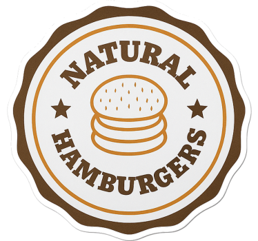 Sticker restaurant hamburgers naturels - TenStickers