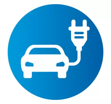 Sticker voiture électrique - TenStickers