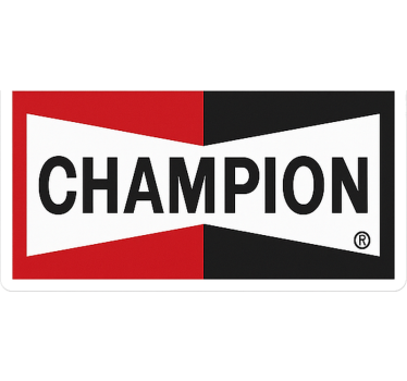 Sticker voiture champion rouge noir - TenStickers