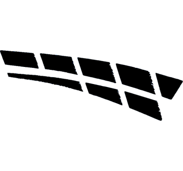 Sticker voiture rayures abstraites monochromes - TenStickers