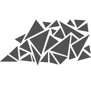 Sticker voiture triangles géométriques - TenStickers