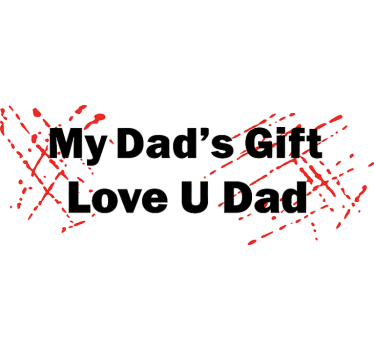 Sticker voiture je t'aime papa - TenStickers