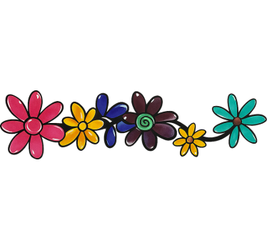 Sticker voiture enveloppement floral pour véhicule - TenStickers