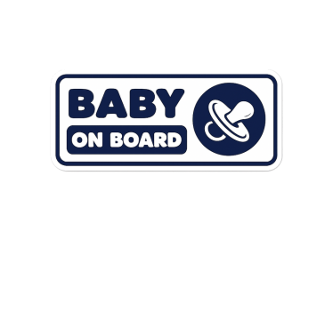 Sticker voiture bébé à bord - TenStickers