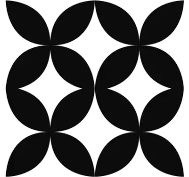 Frise Autocollante Tuile géométrique rétro - TenStickers