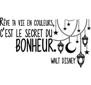 Autocollant muraux Salon Maison Chanson Disney - TenStickers