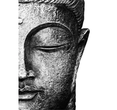 Adhésif paroi de douche tête de bouddha - TenStickers