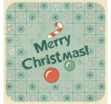 Sticker affiche merry christmas - TenStickers