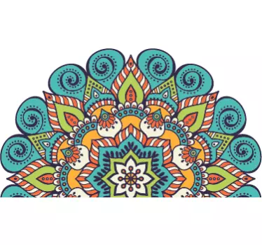 Sticker mural tête de lit mandala - TenStickers