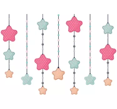 Sticker Meuble Étoile Multicolor pour Enfant - TenStickers