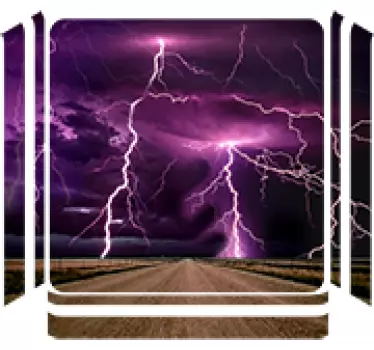 Autocollant PS4 éclairs orage - TenStickers