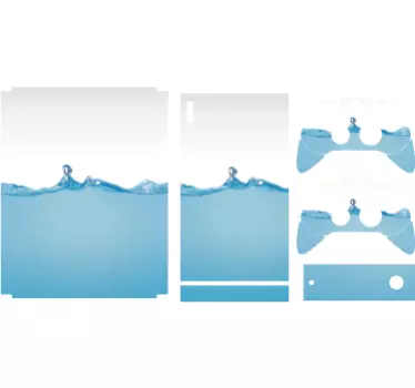 Sticker xbox effet goutte d'eau - TenStickers