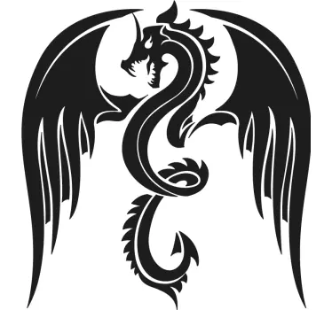 Stickers Dessin dragon voiture - TenStickers