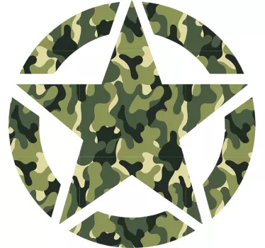 Sticker Forme Étoiles Militaires - TenStickers