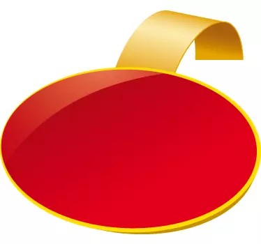Sticker personnalisable ovale soldes - TenStickers