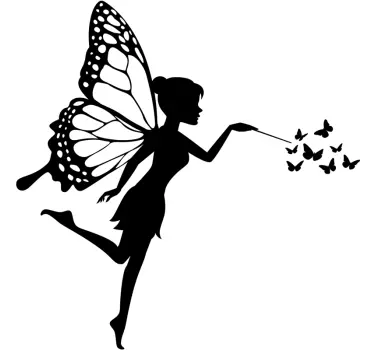 Sticker papillons et fée pour chambre enfant - TenStickers