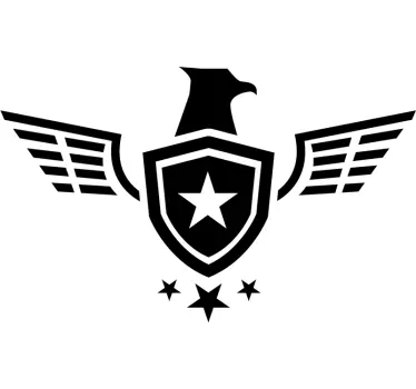 Sticker Original Moto Étoile Armée - TenStickers
