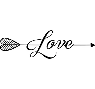 Sticker amour flèche Love - TenStickers