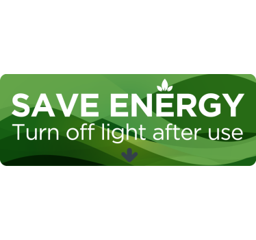 Sticker Maison Sauvez l'Energie - TenStickers