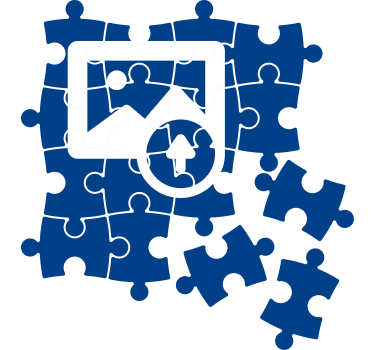 Sticker Trompe l Oeil Photo Puzzle Personnalisé - TenStickers