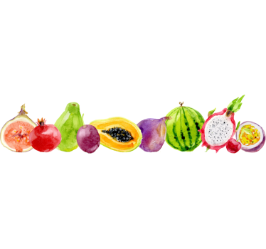 Sticker Maison Fruits Tropicaux - TenStickers