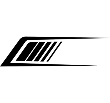 Sticker voiture motif en diagonale - TenStickers