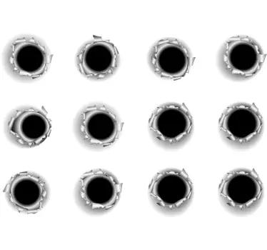 Autocollant de véhicule de trous de balle - TenStickers