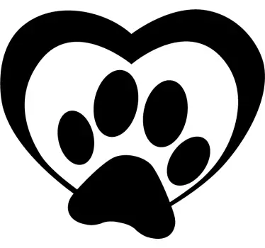 Sticker Animal Empreintes de Pas Chien - TenStickers