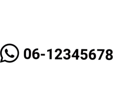 Sticker voiture numéro de téléphone personnalisé - TenStickers