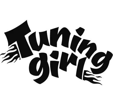 Autocollant Voiture Tuning Girl - TenStickers