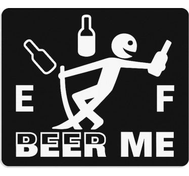 Sticker voiture apporte-moi une bière - TenStickers