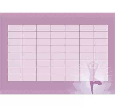 Tableau blanc adhésif cours yoga horaires - TenStickers