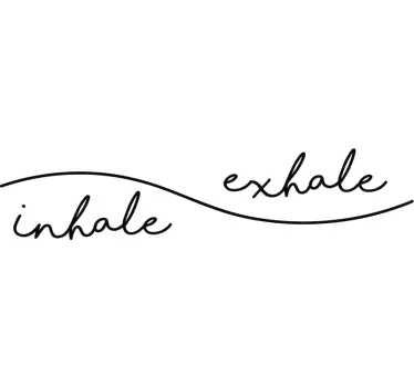 Sticker Maison Inhale Exhale - TenStickers