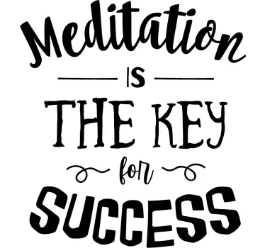 Sticker Maison Yoga Méditation - TenStickers