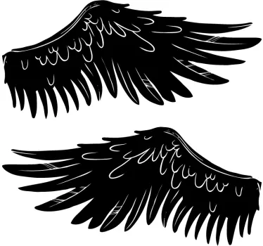 Autocollant Tuning Ailes d'ange - TenStickers