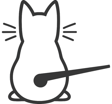 Sticker voiture chat avec queue mobile - TenStickers