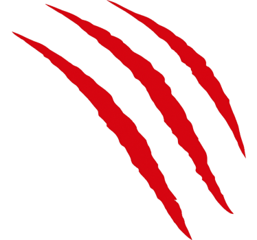 Sticker voiture marques de rayures rouges - TenStickers