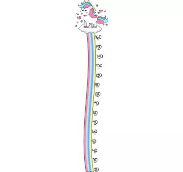 Sticker Maison Licorne Arc-en-Ciel - TenStickers