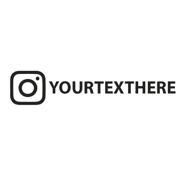 Sticker voiture nom d'utilisateur instagram - TenStickers