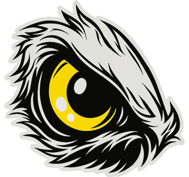 Sticker voiture design œil d'aigle - TenStickers