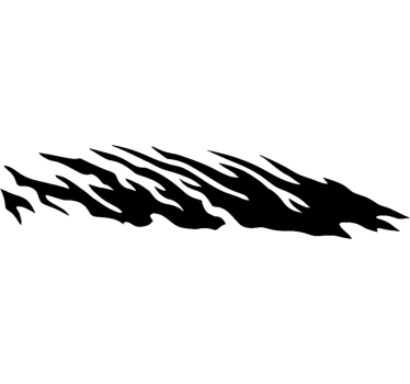 Sticker voiture rayures tribales monochromes - TenStickers