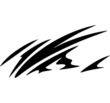 Sticker voiture design tribal simple - TenStickers